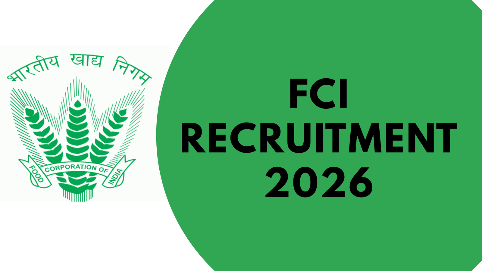 FCI Recruitment 2026
